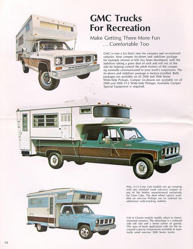 1973 GMC Pickups And Suburbans Brochure Page 1